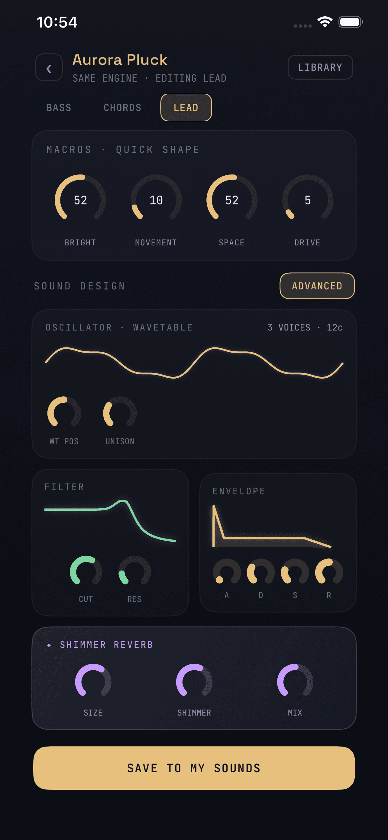 Wavetable synth editor